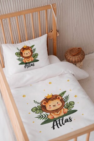 MNZ-100% القطن الساتين المخصص 100x150 الأطفال ملابس السرير غطاء غطاء مجموعة BKN0100 - Lilabio