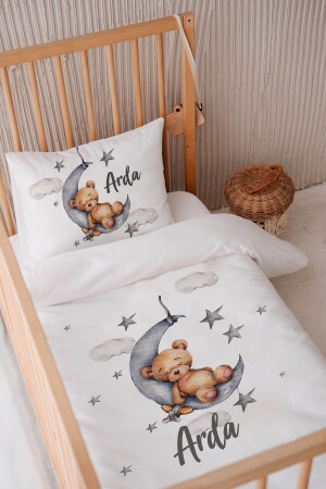 MNZ-100% القطن ساتيين شخصية 100x150 الأطفال ملابس السرير غطاء غطاء طدي الدب - Lilabio