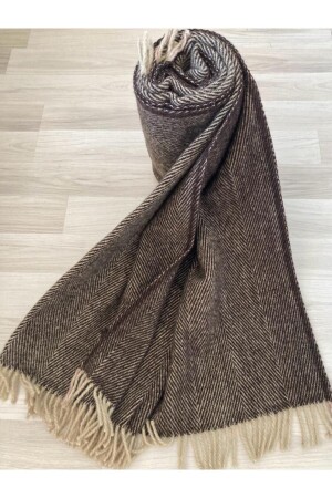 MNZ-100% صوف نقي سكوتش كعب ركبة - غطاء تلفزيون 130x170 غطاء صوف نقي - 100% صوف نقي - صوف GH540 - Sesli