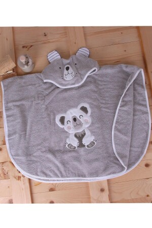 MNZ-100% قطن مستدير كوالة حمام الأطفال وشاطئ منشفة بونشو 139-0175 - Baveno