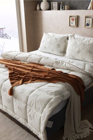 MNZ-100% غطاء من الصوف الطبيعي واحد 155x215cm 155x215cm غطاء من الصوف الطبيعي واحد - Duvetta