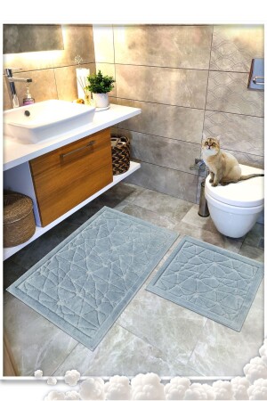 MNZ-100% قطن نسيج غطاء المطبخ مجموعة - غطاء غطاء الزجاج مجموعة من 2 60x100 - 60x50 - Cottoncrafty