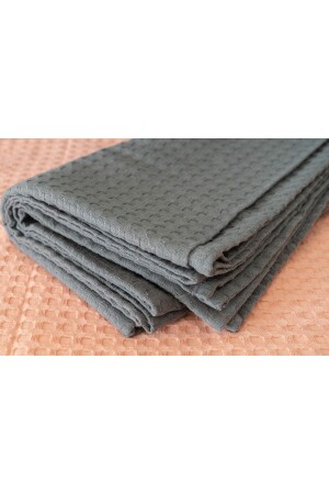 MNZ-100% حوض القطن نمط الأنتراكيت الرمادي مزدوج المكعب 200x220 سم 20221995009 - Altınkoza