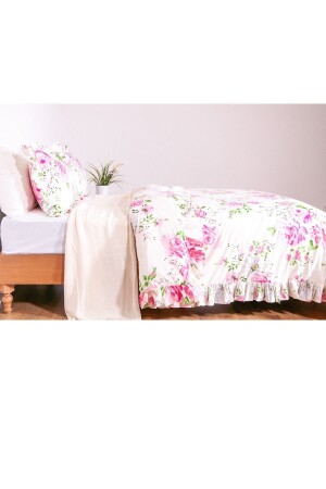 MNZ-100% القطن 240x220 غطاء ملابس مزدوجة و 2 قطع 50x70 غطاء وسادة A240220FIRFIRLILAMUS - makiteks