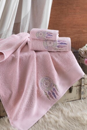 MNZ-100% القطن 3 قطع حلم مصاب حمام منشفة - Ellia Soft