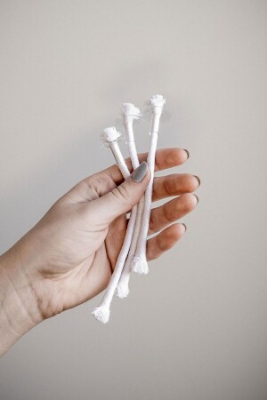 MNZ-100% مصباح زجاجي القطن مجموعة من 3 متوافقة مع جميع مصابيح الزيت - Louis Marie