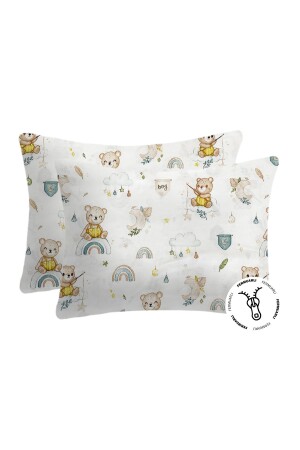 MNZ-100% قطن زبرة وسادة الأطفال قضيب 35x45 (2 قطع) - Lief Home