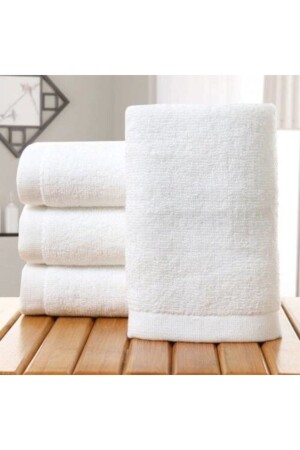 MNZ-100% القطن الإضافي اللون الرقيق الأبيض 4 قطع مصفوفة للشعر 50x90 منشفة اليد والوجهه 4*ANTHRACITE - AYHANHOME