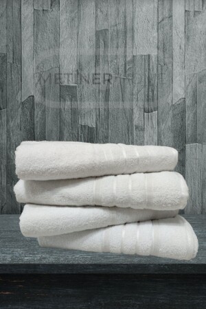 MNZ-100% القطن 4 قطع كبيرة الحجم حمام منشفة ناعمة 95x140cm BCBH4L - Bahar Class