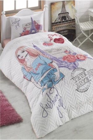 MNZ-100% القطن المغطى أربع مواسم 4 مواسم غطاء واحد غطاء القماش مجموعة KBT-KP-TK - Kristal By Taç