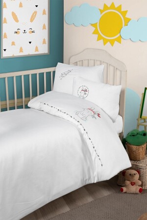 MNZ-100% القطن ساتين 4 قطع دمية مطلية - Tanem Home