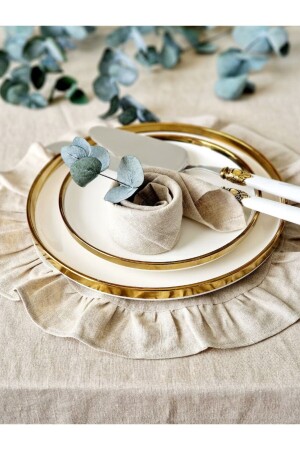 MNZ-100% قطن خام من القطن المزروعة من العصر الستة قطعة مقعد مستديرة 40 سم - Evya