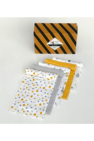 MNZ-100% القطن الطبقة المزدوجة من الأقمشة 5 حزمة كتف الطفل، ملابس العرق 20x50 سم FG-331 - FG Store