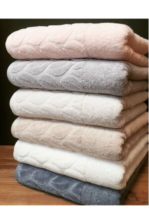 MNZ-100% قطن حازل منشفة يد ووجهه 50x90 6pcs - Nurpak