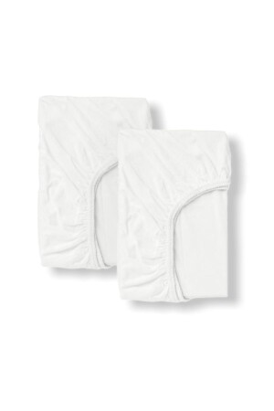 MNZ-100% قطن الأطفال الصغار ورقة المثبتة 70x120 أبيض (2 أجهزة حاسوبية) 41 - Bebek Özel