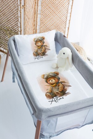 MNZ-100% القطن المخصص 70x120 حديقة السرير غطاء غطاء مجموعة PRKYT06 - Lilabio