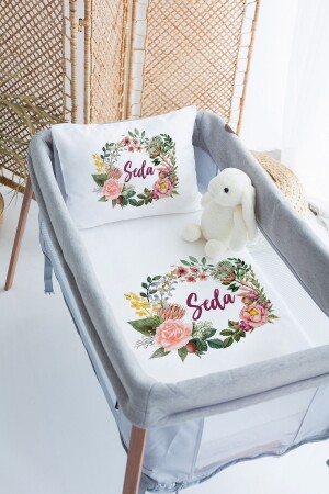 MNZ-100% القطن المخصص 70x120 حديقة السرير غطاء غطاء مجموعة PRKYT13 - Lilabio