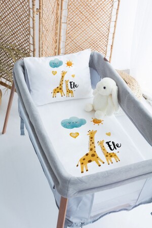 MNZ-100% القطن المخصص 70x120 حديقة السرير غطاء غطاء مجموعة PRKYT17 - Lilabio