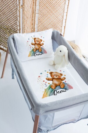 MNZ-100% القطن المخصص 70x120 حديقة السرير غطاء غطاء مجموعة PRKYT37 - Lilabio