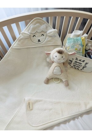 MNZ-100% القطن كريم الخروف نمط طلاء الطفل الاطفال 75x75cm - Tanem Home