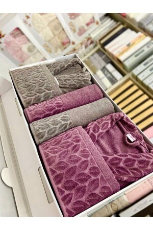 MNZ-100% القطن 8 قطع النساء الرجال الحمام العائلي مجموعة الحمام نورباك مجموعة - Nurpak