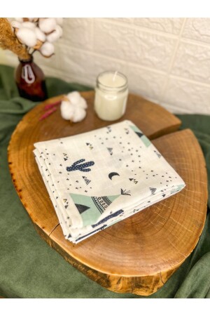 MNZ-100% قطن مسلين غطاء الأطفال & غطاء الأطفال 80*100 LNDN65 - BabyLifeHome