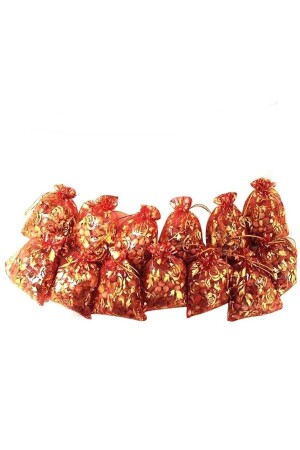 MNZ-100 قطع من هينا و كيس الكوكي حمراء حجم صغير (9x12 سم) - Bilgiçler