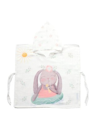 MNZ-100% القطن المسلين الأطفال بونشو الأطفال - Casadora Baby