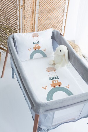 MNZ-100% Delux Cotton شخصية 70x120 حديقة السرير غطاء غطاء مجموعة PRKYT03 - Lilabio