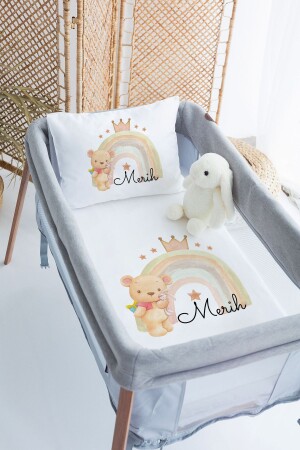 MNZ-100% Delux Cotton شخصية 70x120 حديقة السرير غطاء غطاء مجموعة PRKYT21 - Lilabio