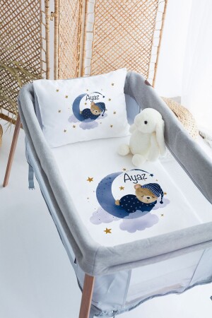 MNZ-100% Delux Cotton شخصية 70x120 حديقة السرير غطاء غطاء مجموعة PRKYT33 - Lilabio