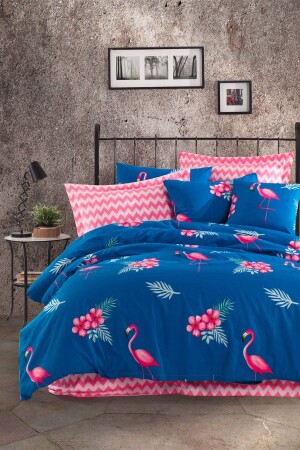 MNZ-100% القطن الطبيعي غطاء مزدوج المطبخ مجموعة فليمينكو البرلمان Ep-018904 - Eponj Home