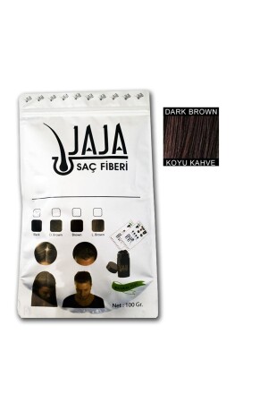 MNZ-100 gr خضر مظلم مسحوق الشعر موضعي ألياف الشعر 6000 - Jaja