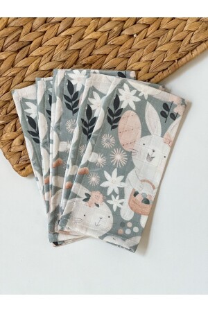 MNZ-100% قطن مصنع الفم - الأرانب JR1910RBBTS-MNDL - Jr Bunnies