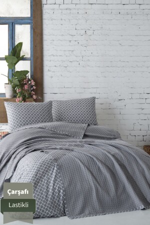 MNZ-100% قطن نيل حوض السباحة ورقة مرنة مزدوجة غطاء غطاء مجموعة - Lapenya Home