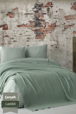 MNZ-100% قطن نيل حوض الأغطية المرنة مزدوجة غطاء غطاء - Lapenya Home