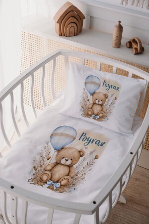 MNZ-100% القطن الساتين الأم ياني المرافق غطاء غطاء طدي الدب - Lilabio