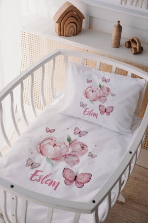 MNZ-100% القطن الساتين الأم ياني المرافق غطاء المغطاة مجموعة الفراشة - Lilabio