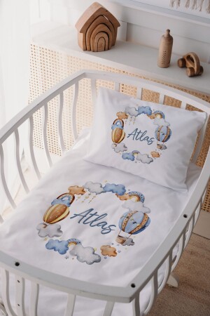 MNZ-100% القطن الساتين الأم ياني المخلوقات غطاء غطاء مجموعة طيران بالون - Lilabio