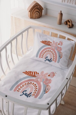 MNZ-100% القطن الساتين الأم لذا المكنسة غطاء القوس القزح مجموعة LLBANY46 - Lilabio