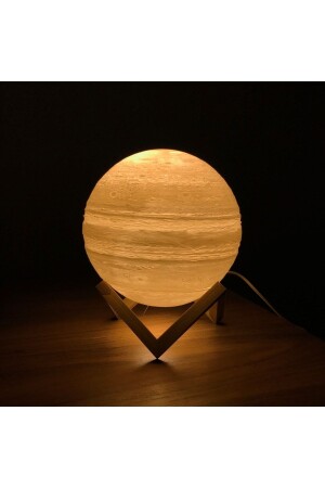 MNZ-100% Natural Rock Salt Lamp Globe Model - Model Moon - Salt Lamp (الرمادي) - Evci Tuz