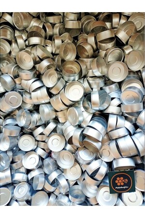 MNZ-(100 كمبيوتر) حاوية شمعة من الألومنيوم الفارغة حجم قياسي - Petekoğlu