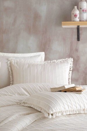 MNZ-100% القطن واحد Tassel Duvet Cover Set RNBET-EST-NOR - Nordqueen