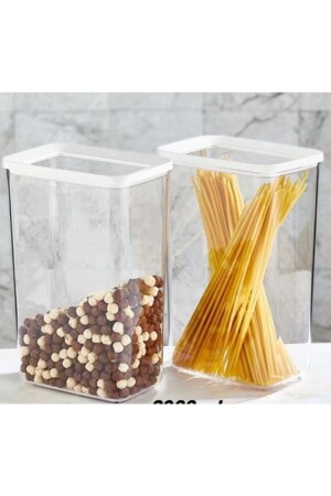 MNZ-10×2900ml Vipahmet مستطيل سفيد غطاء فراغ مخزن التخزين 102900d - Vip Ahmet