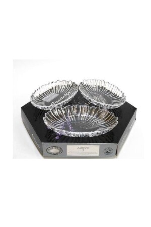 MNZ-10545 أورورا أوفال نايك بول مجموعة من 3 15x10cm - Paşabahçe