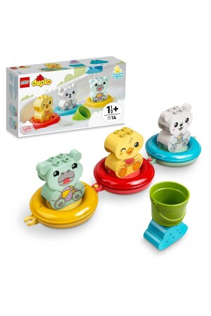 MNZ-10965 ® Duplo® وقت الاستحمام المرح: قطار الحيوانات العائمة - 14 قطعة - العمر +1-5 - Lego