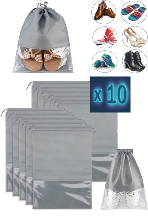 كيس تخزين الأحذية من MNZ-10Pcs مع خزانة النوافذ جراب الأمتعة منظم حقيبة السفر حقيبة تخزين الحقيبة - Helen's Home