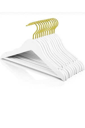 MNZ-12 قطع خشب أبيض تبدو الأطفال معلّقة ملابس الأطفال معلّقة ملابس وملابس معلّقة 1. - İstoç Avm