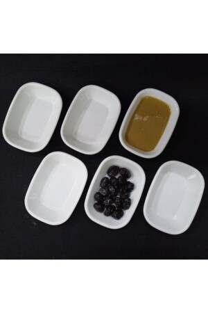 MNZ-12 قطع صوص كأس الإفطار طبق أبيض الميلامين 12x9cm خفيفة مطعم طاولة الخبز المنتشر مثالية للإفطار mlmmn3 - abnturk