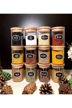 MNZ-12 قطع ملصقة زجاج بوروسيليكات 200 مل وعاء العطور مجموعة حاوية تخزين العطور 232418020910 - Pembelia Life